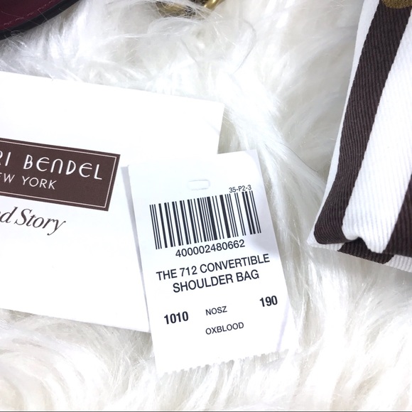 Henri Bendel 712 Convertible Shoulder Bag Oxblood - Picture 2 of 7